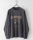 ピグメント加工 ヴィンテージライクプリントロンT 90s 古着 ロックT