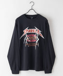 ピグメント加工 ヴィンテージライクプリントロンT 90s 古着 ロックT