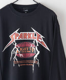 ピグメント加工 ヴィンテージライクプリントロンT 90s 古着 ロックT