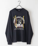 ピグメント加工 ヴィンテージライクプリントロンT 90s 古着 ロックT