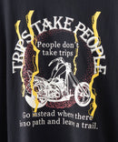 ピグメント加工 ヴィンテージライクプリントロンT 90s 古着 ロックT