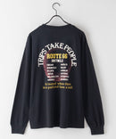 ピグメント加工 ヴィンテージライクプリントロンT 90s 古着 ロックT