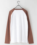 USAコットン  ワンポイント ラグラン ロング Tシャツ ロンT   サスティナブル  CHAMPION チャンピオン