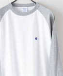 USAコットン  ワンポイント ラグラン ロング Tシャツ ロンT   サスティナブル  CHAMPION チャンピオン