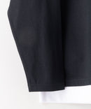 ZERO STAIN フェイク レイヤード ビッグ シルエット ロンT 汗染みの目立たない Tシャツ 撥水 防汚 UVカット 紫外線対策 ❘ジーンズメイト公式オンラインショップ