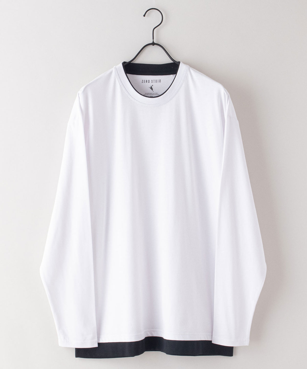 ZERO STAIN フェイク レイヤード ビッグ シルエット ロンT 汗