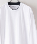ZERO STAIN フェイク レイヤード ビッグ シルエット ロンT 汗染みの目立たない Tシャツ 撥水 防汚 UVカット 紫外線対策 ホワイト ❘ジーンズメイト公式オンラインショップ