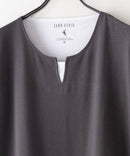 ZERO STAIN フェイク レイヤード ビッグ シルエット ロンT 汗染みの目立たない Tシャツ 撥水 防汚 UVカット 紫外線対策 ❘ジーンズメイト公式オンラインショップ