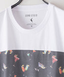 ZERO STAIN 切り替え ロンT 汗染みの目立たない Tシャツ 撥水 防汚 UVカット 紫外線対策 ユニセックス