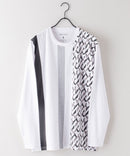 ZERO STAIN 切り替え ロンT 汗染みの目立たない Tシャツ 撥水 防汚 UVカット 紫外線対策 ユニセックス