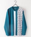 ZERO STAIN 切り替え ロンT 汗染みの目立たない Tシャツ 撥水 防汚 UVカット 紫外線対策 ユニセックス