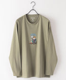 ZERO STAIN 刺繍 ロンT 汗染みの目立たない Tシャツ 撥水 防汚 UVカット 紫外線対策 犬 猫 おじさん ❘ジーンズメイト公式オンラインショップ