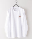 ZERO STAIN 刺繍 ロンT 汗染みの目立たない Tシャツ 撥水 防汚 UVカット 紫外線対策 犬 猫 おじさん ❘ジーンズメイト公式オンラインショップ