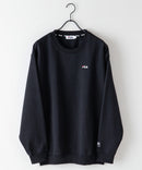 FILA ワンポイント ロゴ 刺繍  裏起毛 クルー トレーナー
