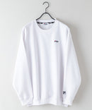 FILA ワンポイント ロゴ 刺繍  裏起毛 クルー トレーナー