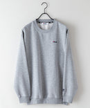 FILA ワンポイント ロゴ 刺繍  裏起毛 クルー トレーナー