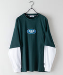 FILA  フェイク レイヤード 胸ワンポイント ロンT