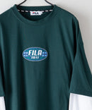 FILA  フェイク レイヤード 胸ワンポイント ロンT