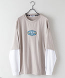 FILA  フェイク レイヤード 胸ワンポイント ロンT