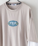 FILA  フェイク レイヤード 胸ワンポイント ロンT