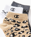 Wアニマル柄3Pスニーカーソックス【CHAMPION/チャンピオン】