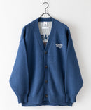 【UNIIT × RED CAP GIRL】 バック イラスト ジャガード ニット Vネック カーディガン