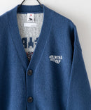 【UNIIT × RED CAP GIRL】 バック イラスト ジャガード ニット Vネック カーディガン