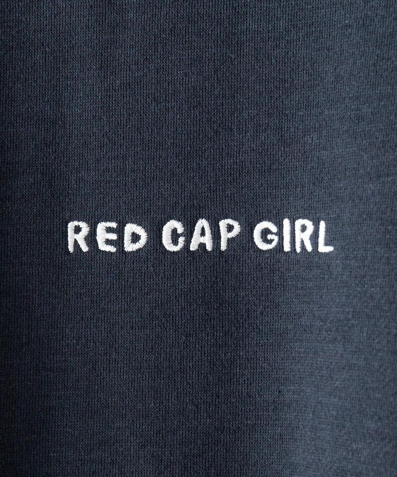 【UNIIT × RED CAP GIRL】 バック 刺繍 裏起毛 クルーネックトレーナー