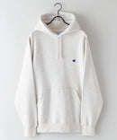 裏起毛 スウェット フーディー プルオーバー パーカー リサイクル ポリエステル サスティナブル CHAMPION チャンピオン USAコットン