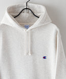 裏起毛 スウェット フーディー プルオーバー パーカー リサイクル ポリエステル サスティナブル CHAMPION チャンピオン USAコットン