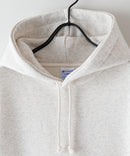 裏起毛 スウェット フーディー プルオーバー パーカー リサイクル ポリエステル サスティナブル CHAMPION チャンピオン USAコットン