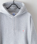 裏起毛 スウェット フーディー プルオーバー パーカー リサイクル ポリエステル サスティナブル CHAMPION チャンピオン USAコットン