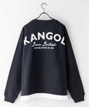 裏起毛 フェイクレイヤード バックプリント クルーネック スウェット カンゴール KANGOL