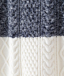 マシン ウォッシャブル  アンチ ピリング 軽量 アラン柄 クルーセーター イージーケア BLUE STANDARD ブルースタンダード