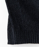 ふんわり もちもちのやみつきな触り心地 ふわもちモール 畦編み クルー ネックセーター BLUE STANDARD ブルースタンダード