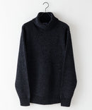 ふんわりもちもちのやみつきな触り 心地 ふわもち モール 畦編み タートルネック セーター  BLUE STANDARD ブルースタンダード