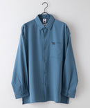 【UNIIT × RED CAP GIRL】 ナチュラルストレッチ バルーンスリーブ ルーズシルエット バック刺繍シャツ