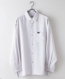 【UNIIT × RED CAP GIRL】 ナチュラルストレッチ バルーンスリーブ ルーズシルエット バック刺繍シャツ