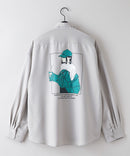 ガールズ バック プリント ビッグ シルエット シャツ UNIIT ユニット