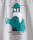 ガールズ バック プリント ビッグ シルエット シャツ UNIIT ユニット