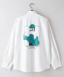 ガールズ バック プリント ビッグ シルエット シャツ UNIIT ユニット