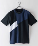 汗染み 目立ちにくい Tシャツ ゼロステイン ZERO STAIN 汗染み防止 切り替え デザイン Tシャツ メンズ レディース 男女兼用 トップス 半袖 おしゃれ 吸水速乾 人気 tシャツ 機能 快適 インナー 肌着としても 撥水加工 UVカット 防汚加工 紫外線防止