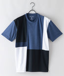 汗染み 目立ちにくい Tシャツ ゼロステイン ZERO STAIN 汗染み防止 切り替え デザイン Tシャツ メンズ レディース 男女兼用 トップス 半袖 おしゃれ 吸水速乾 人気 tシャツ 機能 快適 インナー 肌着としても 撥水加工 UVカット 防汚加工 紫外線防止