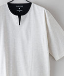 汗染み 目立ちにくい フェイク レイヤード 重ね着風 BIG キーネック Tシャツ ZERO STAIN ゼロステイン 防汚 UVカット 撥水 ❘ジーンズメイト公式オンラインショップ