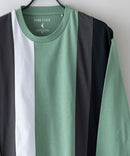 汗染み 目立ちにくい 切替 デザイン BIG 7分袖 Tシャツ ZERO STAIN ゼロステイン 防汚 UVカット 撥水 ❘ジーンズメイト公式オンラインショップ