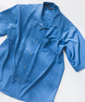 【定番】オープンカラーシャツ デオドラントドライ ストレッチ無地 ストライプ  開襟シャツ 消臭