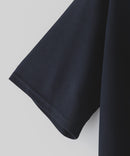 【UNIIT×RED CAP GIRL】冷感 ポンチ 半袖 ハーフジップ ポロ ワンポイント胸刺繍  とろみポンチ