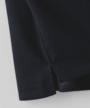 【UNIIT×RED CAP GIRL】冷感 ポンチ 半袖 ハーフジップ ポロ ワンポイント胸刺繍  とろみポンチ