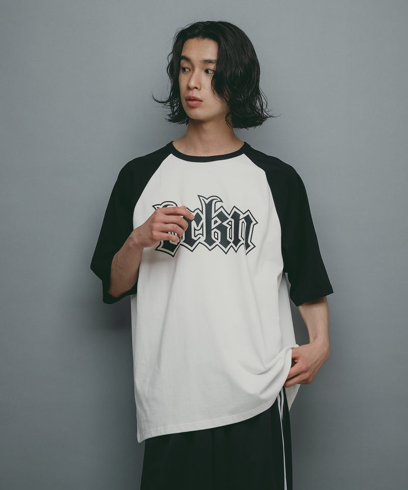 【brknhome/ブロークンホーム】ラグランTシャツ