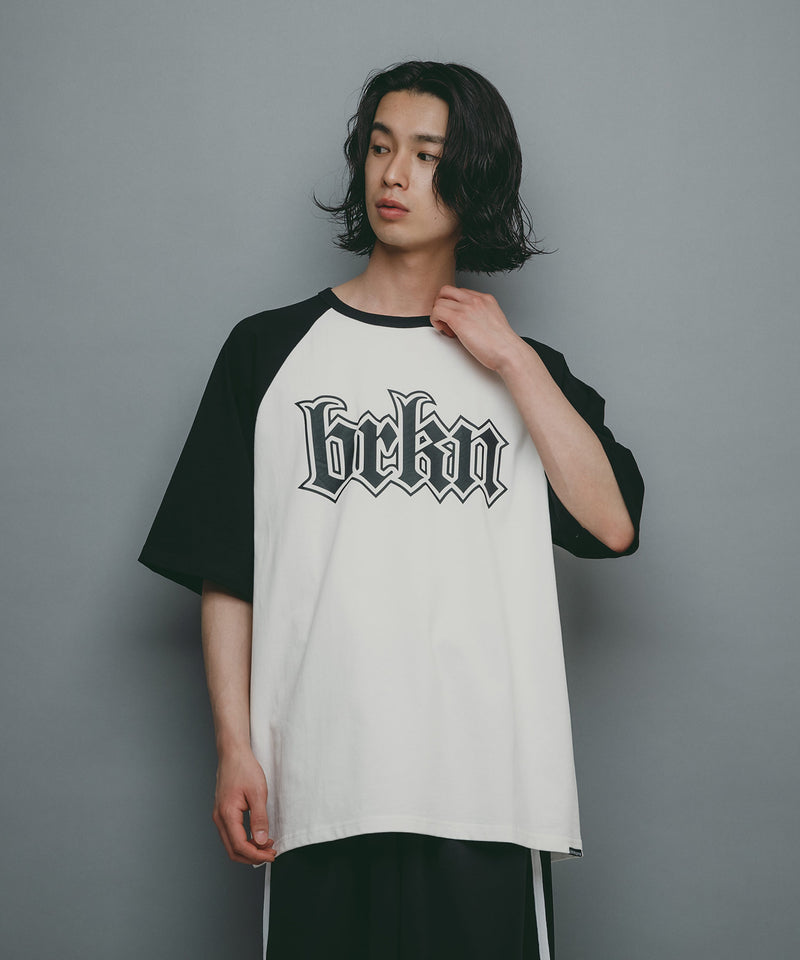 【brknhome/ブロークンホーム】ラグランTシャツ